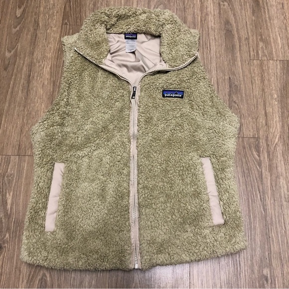 Patagonia Jackets & Blazers - Patagonia Los Gatos Fleece Vest Tan Beige Full Zip Women's Sherpa Size Small
